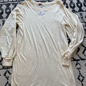 Free People Beach Cover dress with pockets - cream - Size L